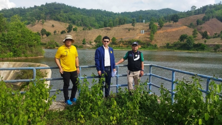 สทน.1 ส่วนพัฒนาและฟื้นฟูแหล่งน้ำ ลงพื้นที่ตรวจสอบ โครงการอนุรักษ์ฟื้นฟูแหล่งน้ำอ่างเก็บน้ำแม่ต๋า พร้อมระบบกระจายน้ำ  อำเภอแจ้ห่ม จังหวัดลำปาง