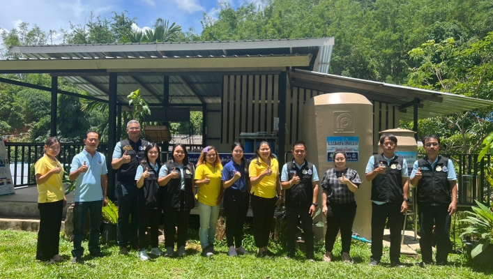 สทน.1 ร่วมกับ สทนช. ลงพื้นที่ติดตามประเมินผลโครงการก่อสร้างระบบกระจายน้ำสะอาด พื้นที่ จ.ตาก