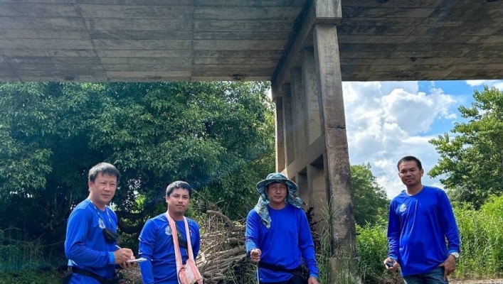 สทน.1 สอท.2 ชร. สำรวจวัดปริมาณน้ำและตักตะกอนแขวนลอย เพื่อจัดเก็บข้อมูลทางอุทกวิทยาในเขตพื้นที่ จังหวัดเชียงรายและจังหวัดพะเยา
