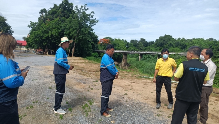 สทน.7 ลงพื้นที่สำรวจความเหมาะสมเบื้องต้น โครงการอนุรักษ์ฟื้นฟูแหล่งน้ำ และโครงการก่อสร้างระบบส่งน้ำ