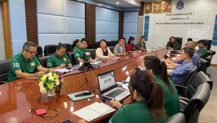 สทน.1 ประชุมติดตามการดำเนินงานและข้อสั่งการของสำนักงานทรัพยากรน้ำที่ 1 ครั้งที่ 3/2566