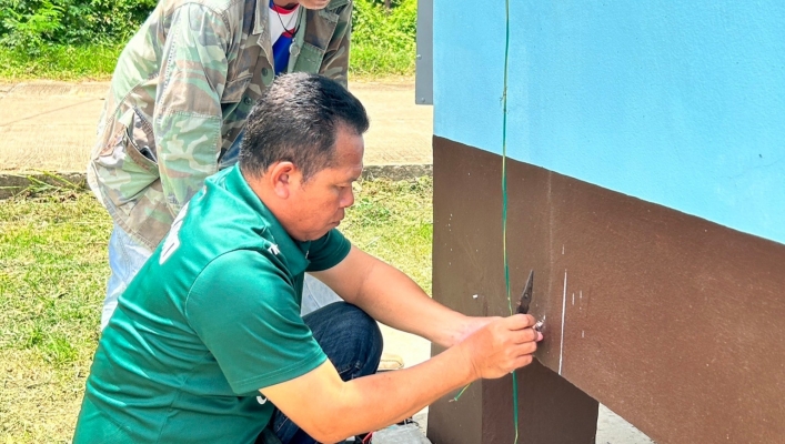 สทน.11 ศูนย์สำรวจอุทกวิทยาโขงเจียม (ส่วนอุทกวิทยา )ตรวจสอบและบำรุงรักษาสถานีอุตุ-อุทกวิทยาแม่น้ำโขง
