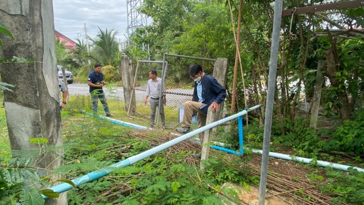 สทน.7 ลงพื้นที่สำรวจ ตรวจสอบการชำรุดของหอถังสูงน้ำบาดาล