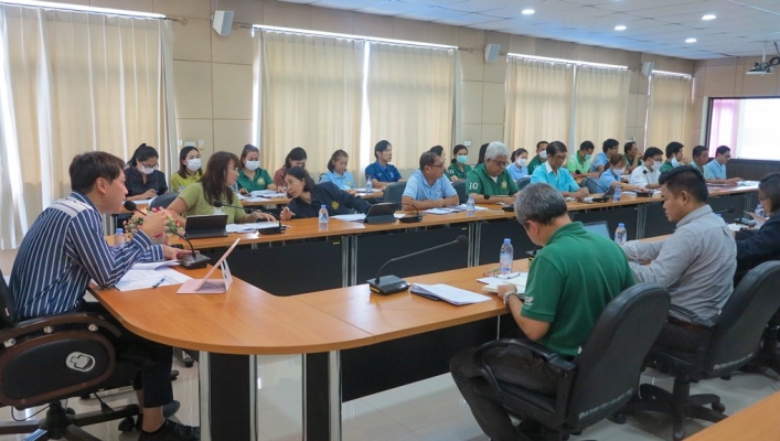 สทน.7 ประชุมติดตามผลการดำเนินงานของสำนักงานทรัพยากรน้ำที่ 7