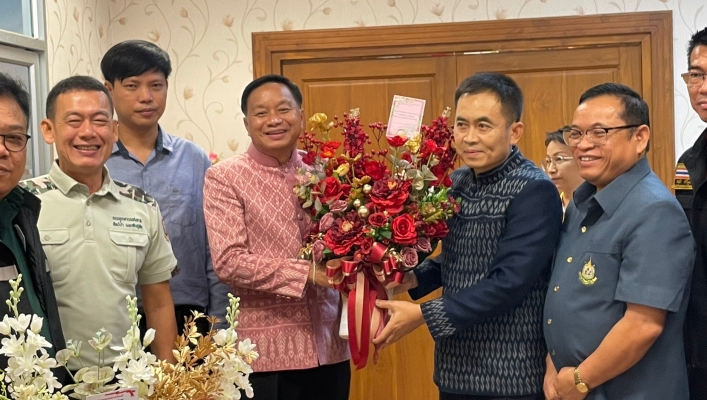 สทน.11 ร่วมกับสำนักงานทรัพยากรธรรมชาติและสิ่งแวดล้อมจังหวัดอุบลราชธานี  ให้การต้อนรับ นายศุภศิษย์ กอเจริญยศ ผู้ว่าราชการจังหวัดอุบลราชธานีคนใหม่