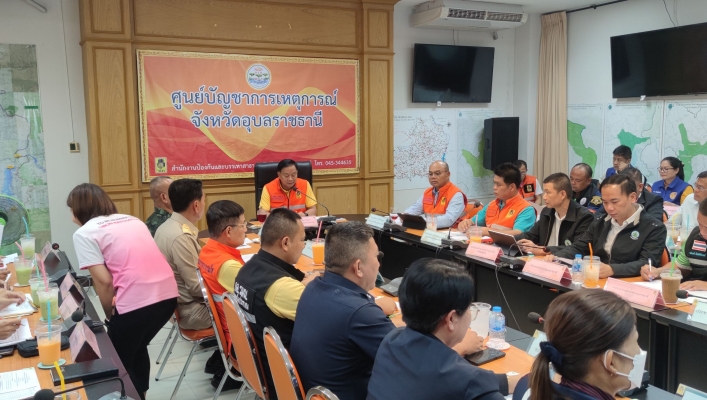 สทน.11 ศูนย์สำรวจอุทกวิทยาอุบลราชธานี (ส่วนอุทกวิทยา ) ประชุมเพื่อติดตามสถานการณ์และการป้องกันและแก้ไขปัญหาอุทกภัย จังหวัดอุบลราชธานี ปี ๒๕๖๖