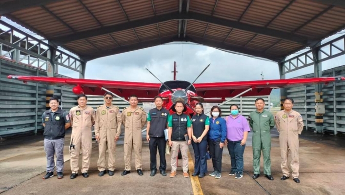 สทน.1 ร่วมปฏิบัติการบินสำรวจติดตามสถานการณ์น้ำท่วมบริเวณลุ่มน้ำวังและลุ่มน้ำปิง