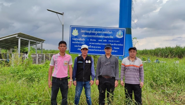สทน.1 สอน.3 กำแพงเพชร ลงพื้นที่สำรวจและตรวจสอบเพื่อซ่อมแซมและปรับปรุงโครงการแหล่งน้ำ