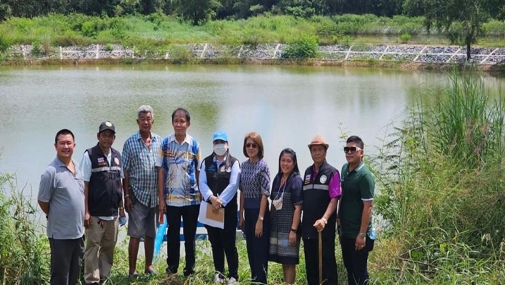 สทน.6 ลงพื้นที่สำรวจตรวจสอบโครงการก่อสร้างระบบกระจายน้ำด้วยพลังงานแสงอาทิตย์ สนามเฉลิมพระเกียรติ 80 พรรษา (แม่น้ำประแสร์) สนับสนุนโครงการอนุรักษ์พันธุกรรมพืชอันเนื่องมาจากพระราชดำริ