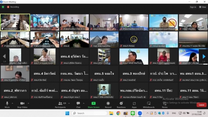 สทน.1 เข้าร่วมประชุมคณะกรรมการพิจารณาแผน ปฎิบัติราชการกรมทรัพยากรน้ำ ครั้งที่ 1/2566