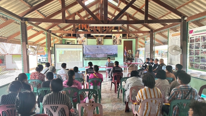 สทน.7 ประชุมรับฟังความคิดเห็นของประชาชนในพื้นที่โครงการก่อสร้างระบบกระจายน้ำด้วยพลังงานแสงอาทิตย์ สระเก็บน้ำบ้านหนองข้าวเหนียว
