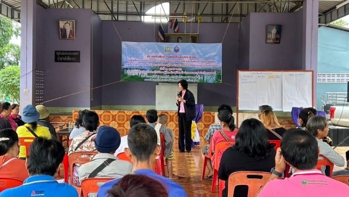 สทน.7 ประชุมรับฟังความคิดเห็นของประชาชน ในพื้นที่โครงการก่อสร้างระบบกระจายน้ำด้วยพลังงานแสงอาทิตย์ สนับสนุนโครงการพัฒนาพื้นที่สูงแบบโครงการหลวงห้วยเขย่ง บ้านปากลำปิล็อก