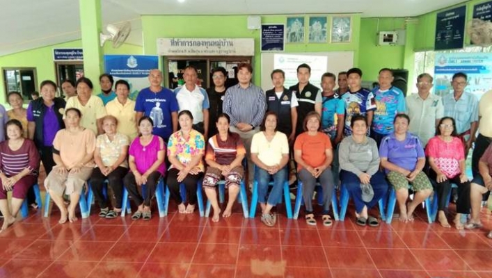 สทน.10 ร่วมประชุมซักซ้อมความเข้าใจ โดยการมีส่วนร่วมของประชาชนในพื้นที่ติดตั้งสถานีเตือนภัย EWS. บ้านเมรัย จ.สุราษฎร์ธานี
