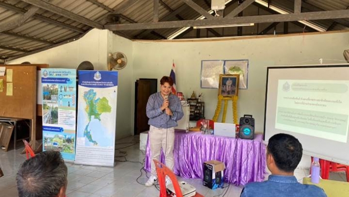 สทน.10 ร่วมประชุมซักซ้อมความเข้าใจ การมีส่วนร่วมของประชาชนในพื้นที่ติดตั้งสถานี EWS. พื้นที่สุราษฎร์ธานี