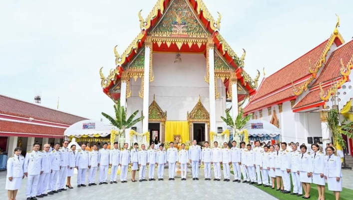 พิธีถวายผ้าพระกฐินพระราชทาน กระทรวงทรัพยากรธรรมชาติและสิ่งแวดล้อม ณ วัดสองพี่น้อง จ.สุพรรณบุรี