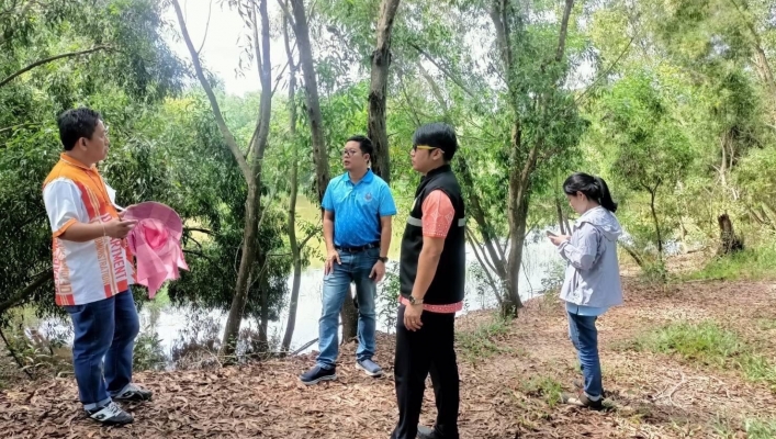 สทน.6 ลงพื้นที่สำรวจความเหมาะสมโครงการพัฒนาแหล่งน้ำขุดลอกหนองยายง่าม จ.ปราจีนบุรี