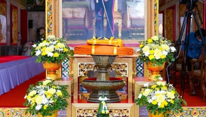 พิธีถวายผ้าพระกฐินพระราชทาน กรมทรัพยากรน้ำ ณ ไชยชุมพลชนะสงคราม พระอารามหลวง จ.กาญจนบุรี