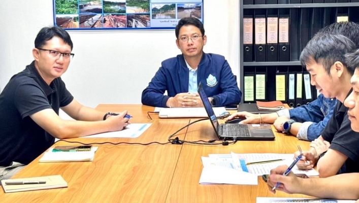 สทน.1 ส่วนพัฒนาและฟื้นฟูแหล่งน้ำ ประชุมติดตามผลการดำเนินงานโครงการก่อสร้างระบบกระจายน้ำเพื่อสนับสนุนเกษตรกรรมปีงบประมาณ 2564-2566