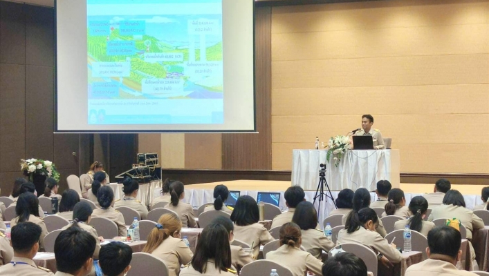 ผอ.สทน.6 ร่วมเป็นวิทยากรบรรยายพิเศษ “เรียนรู้ภารกิจหลักของกระทรวงทรัพยากรธรรมชาติและสิ่งแวดล้อม” ในหัวข้อ ด้านทรัพยากรน้ำ