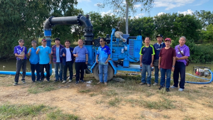 สทน.1 ช่วยภัยแล้งสูบน้ำดิบเติมระบบผลิตประปา ช่วยเหลือประชาชน จ.เชียงราย