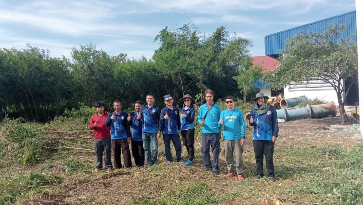 สทน.6 โดยส่วนเครื่องกล ทำความสะอาด ตัดต้นไม้ ปรับปรุงภูมิทัศน์ ณ บริเวณอาคารสำนักงานโรงเก็บเครื่องสูบน้ำครุภัณฑ์และอุปกรณ์