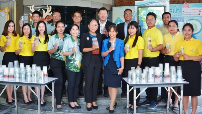 กรมทรัพยากรน้ำ ส่งมอบแก้วน้ำพลาสติกในโครงการ “แก้วกล้า เพื่อเธอ” ให้แก่องค์การสวนสัตว์ฯ