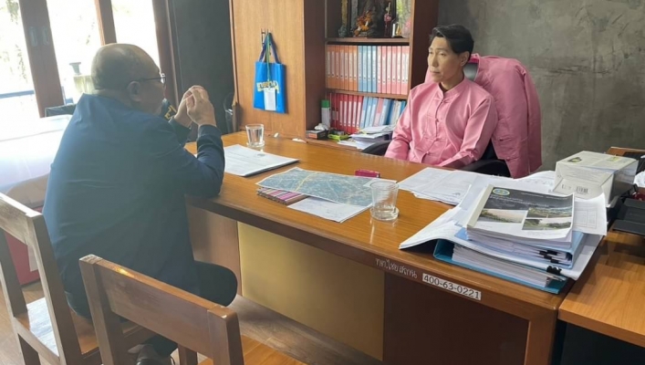 สทน.1 ส่วนสำรวจและออกแบบ ลงพื้นที่พิจารณาความเหมาะสมโครงการแก้ไขปัญหาน้ำท่วม ตำบลไชยสถาน อำเภอสารภี จังหวัดเชียงใหม่