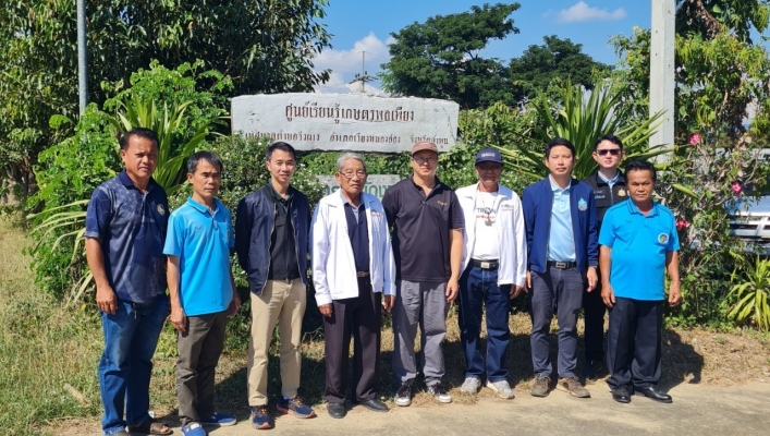 สทน.1 ลงพื้นที่ โครงการก่อสร้างระบบกระจายน้ำสนับสนุนเกษตรแปลงใหญ่ลำไย บ้านเหล่าแมวตำบลวังผาง อำเภอเวียงหนองล่อง จังหวัดลำพูน