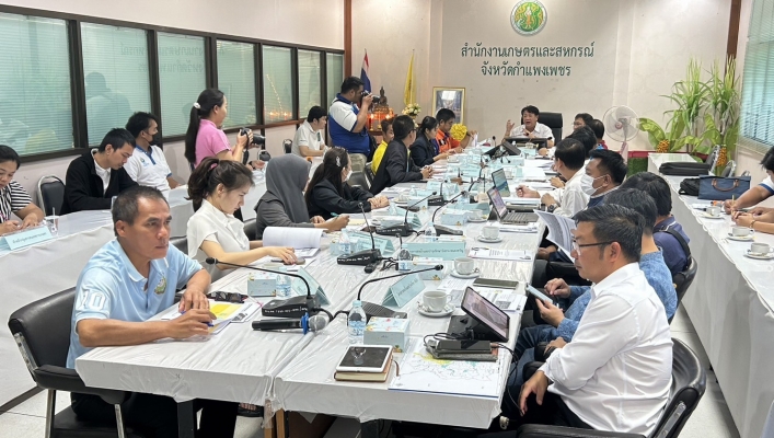 สทน.1 เข้าร่วมประชุมคณะทำงานศูนย์ปฏิบัติการสารสนเทศทรัพยากรน้ำจังหวัดกำแพงเพชร ครั้งที่  1/2567
