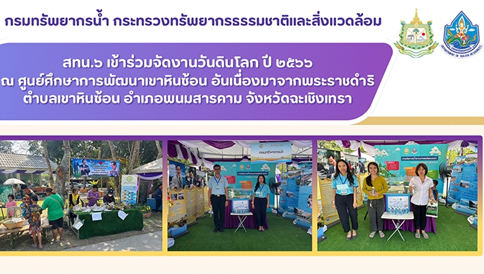 สทน.6 เข้าร่วมจัดการวันดินโลก ปี 2566