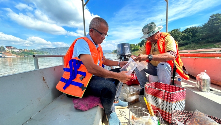 สทน.11 ศูนย์สำรวจอุทกวิทยาโขงเจียม (ส่วนอุทกวิทยา ) การติดตามตรวจสอบคุณภาพน้ำแม่น้ำโขงและแม่น้ำมูล