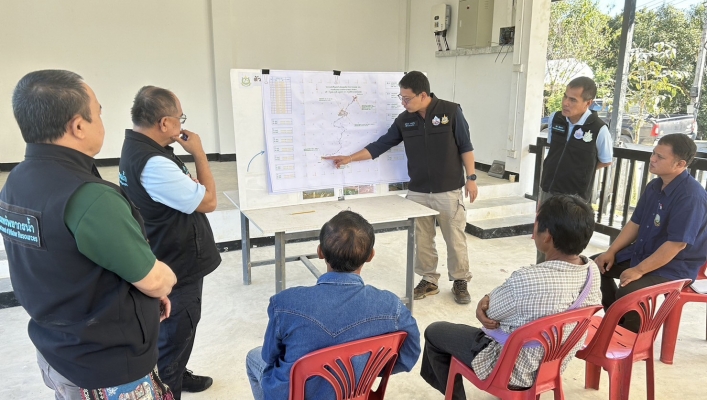 สทน.1 สอน.3 กำแพงเพชร ลงพื้นที่กำหนดแนวทางการบริหารจัดการระบบกระจายน้ำ ศูนย์พัฒนาโครงการหลวงเลอตอ  ต.แม่ตื่น อ.แม่ระมาด และ ต.แม่หละ อ.ท่าสองยาง จ.ตาก