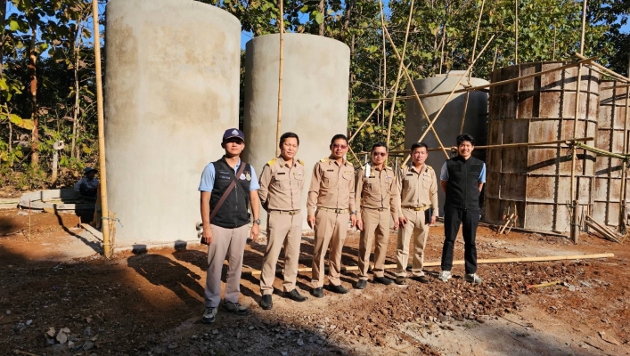 สทน.1 ส่วนพัฒนาและฟื้นฟูแหล่งน้ำ ลงพื้นที่ตรวจติดตามงานโครงการปรับปรุงเพิ่มประสิทธิภาพระบบกระจายน้ำ สนับสนุนวัดธาราทิพย์ชัยประดิษฐ์ จังหวัดเชียงใหม่