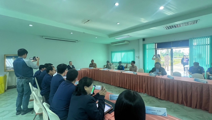สทน.11 ประชุมเเละลงพื้นที่ติดตามสถานการณ์ พื้นที่เสี่ยงขาดเเคลนน้ำ  ณ ตำบลนาจิก ตำบลไก่คำ อำเภอเมือง จังหวัดอำนาจเจริญ