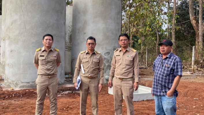 สทน.1 ส่วนพัฒนาและฟื้นฟูแหล่งน้ำ ลงพื้นที่ตรวจติดตามงานโครงการปรับปรุงเพิ่มประสิทธิภาพระบบกระจายน้ำ สนับสนุนวัดธาราทิพย์ชัยประดิษฐ์ ตำบลแม่แตง อำเภอแม่แตง จังหวัดเชียงใหม่ (งวดที่ 2)