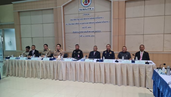 สทน.1 เข้าร่วมประชุมคณะกรรมการอำนวยการรักษาความมั่นคงภายในภาค 3 และคณะกรรมการที่ปรึกษากองอำนวยการรักษาความมั่นคงภายในภาค 3 ประจำปี 2567