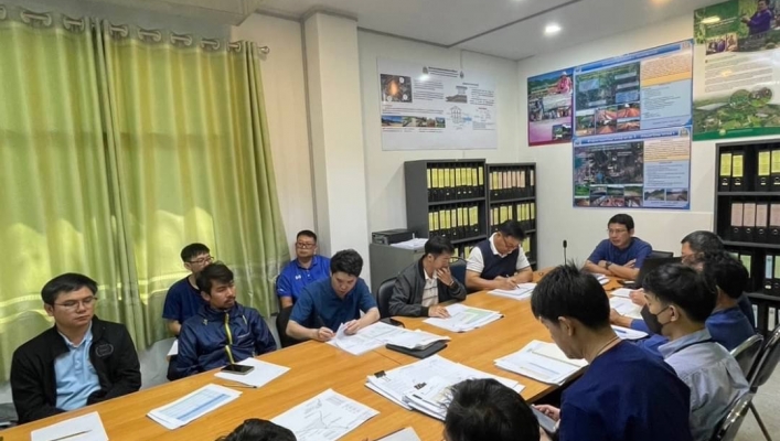 สทน.1 ส่วนสำรวจและออกแบบ ประชุมเร่งรัด ติดตาม การจัดทำแบบแปลน และประมาณการ โครงการฯ ปีงบประมาณ 2567