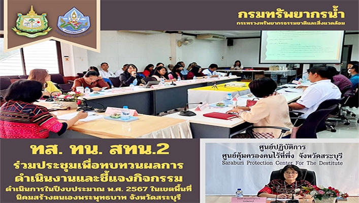 สทน.2 ร่วมประชุมเพื่อทบทวนผลการดำเนินงานและชี้แจงกิจกรรมดำเนินการในปีงบประมาณ พ.ศ.2567 ในเขตพื้นที่นิคมสร้างตนเองพระพุทธบาท จ.สระบุรี