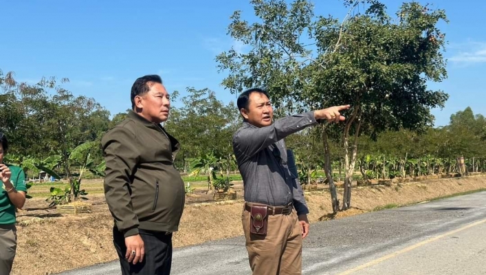 รองสุเมธ ติดตามการดำเนินงานโครงการระบบกระจายน้ำสนับสนุนศูนย์ผลิตเมล็ดพันธุ์พืชพระราชทาน ค่ายสมเด็จพระเอกาทศรถ จ.พิษณุโลก
