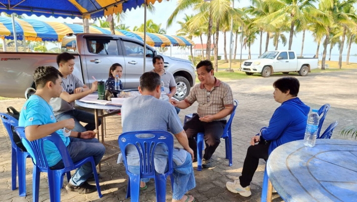 กอน. และ สทน.3 ลงพื้นที่สำรวจสภาพพื้นที่ชุ่มน้ำหนองหาร อำเภอเมือง จังหวัดสกลนคร