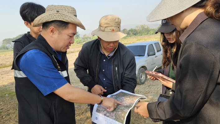 กพน.2 พบผู้นำชุมชนพร้อมลงพื้นที่สำรวจแหล่งน้ำ ต.ทุ่งแค้ว อ.หนองม่วงไข่ จ.แพร่