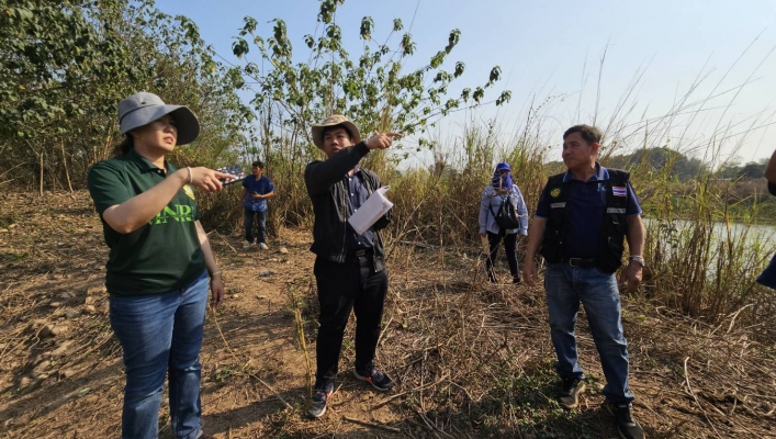 กพน.2  พบผู้นำชุมชนพร้อมลงพื้นที่สำรวจแหล่งน้ำ ต.หัวเมือง อ.สอง จ.แพร่