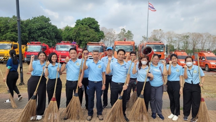 สทน.6 เข้าร่วมกิจกรรมเพื่อป้องกันและแก้ไขปัญหาไฟป่าหมอกควันและฝุ่นละอองขนาดเล็ก (PM2.5) จังหวัดปราจีนบุรี