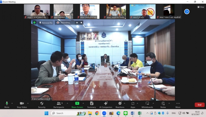 สทน.1 ประชุมการประเมินผลการปฏิบัติราชการเพื่อเลื่อนขั้นค่าจ้างลูกจ้างประจำ ครั้งที่ 1