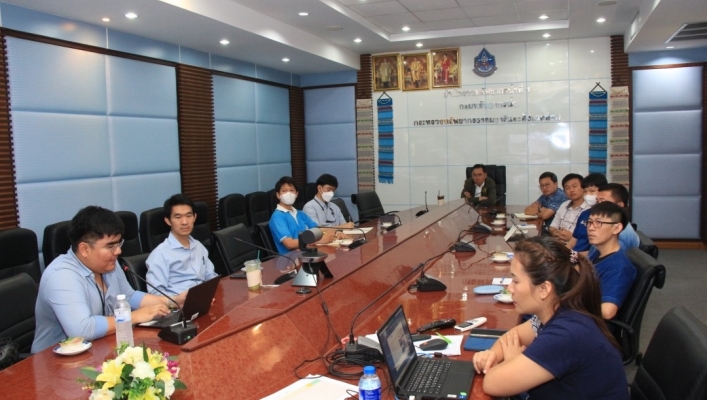 สทน.1 ส่วนสำรวจและออกแบบ ประชุมเพิ่มประสิทธิภาพการสำรวจด้วยการใช้โดรนสำรวจและเพิ่มประสิทธิภาพการเก็บกักน้ำด้วยฝายพับได้