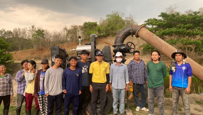 สทน.7 สนับสนุนเติมน้ำแหล่งน้ำฟาร์มตัวอย่าง