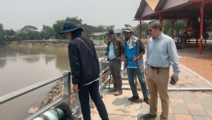 สทน.7 ลงพื้นที่เพื่อวางโครงการระบบกระจายน้ำสนับสนุนการเกษตร ภายในตำบลบ้านกร่าง