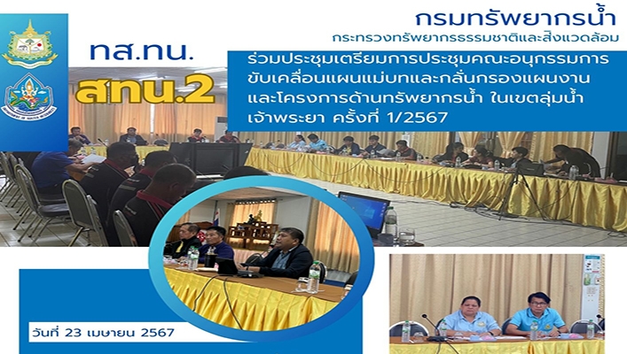 ทส.ทน.สทน.2 ร่วมประชุมเตรียมการประชุมคณะอนุกรรมการขับเคลื่อนแผนแม่บทและกลั่นกรองแผนงาน