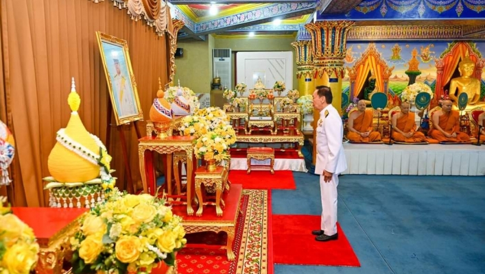 พิธีเจริญพระพุทธมนต์และเจริญจิตตภาวนาถวายเป็นพระราชกุศลแด่พระบาทสมเด็จพระเจ้าอยู่หัว และสมเด็จพระเจ้าลูกยาเธอเจ้าฟ้าทีปังกรรัศมีโชติ