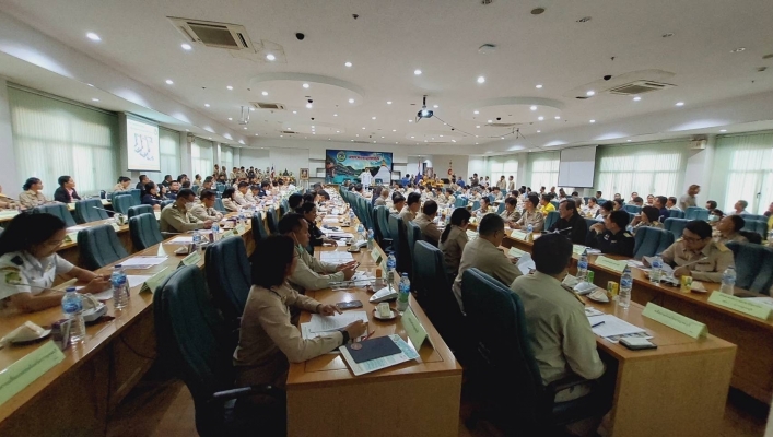 สทน.7 ประชุมคณะกรมการจังหวัดกาญจนบุรี หัวหน้าส่วนราชการที่เกี่ยวข้องและภาคเอกชน